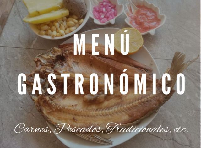 Menú Gastronómico